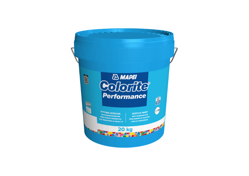 Mapei Colorite Performance Water-Resistant Acrylic Paint for Exterior and Interior Use 20kg 5kg