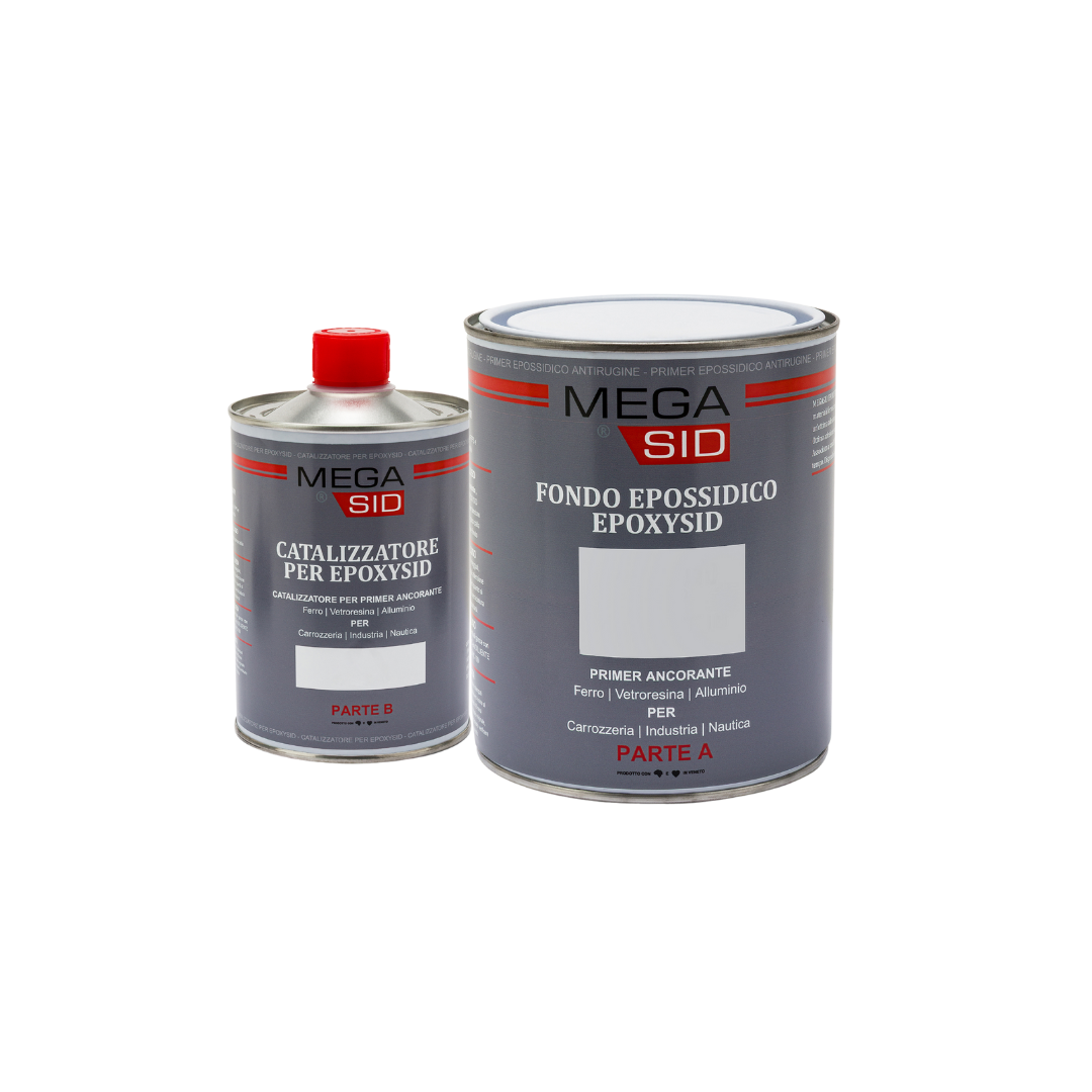 Imprimación Epoxi 2K GRIS 7035 + Catalizador para Hierro Aluminio Fibra de Vidrio 1.3KG +270GR