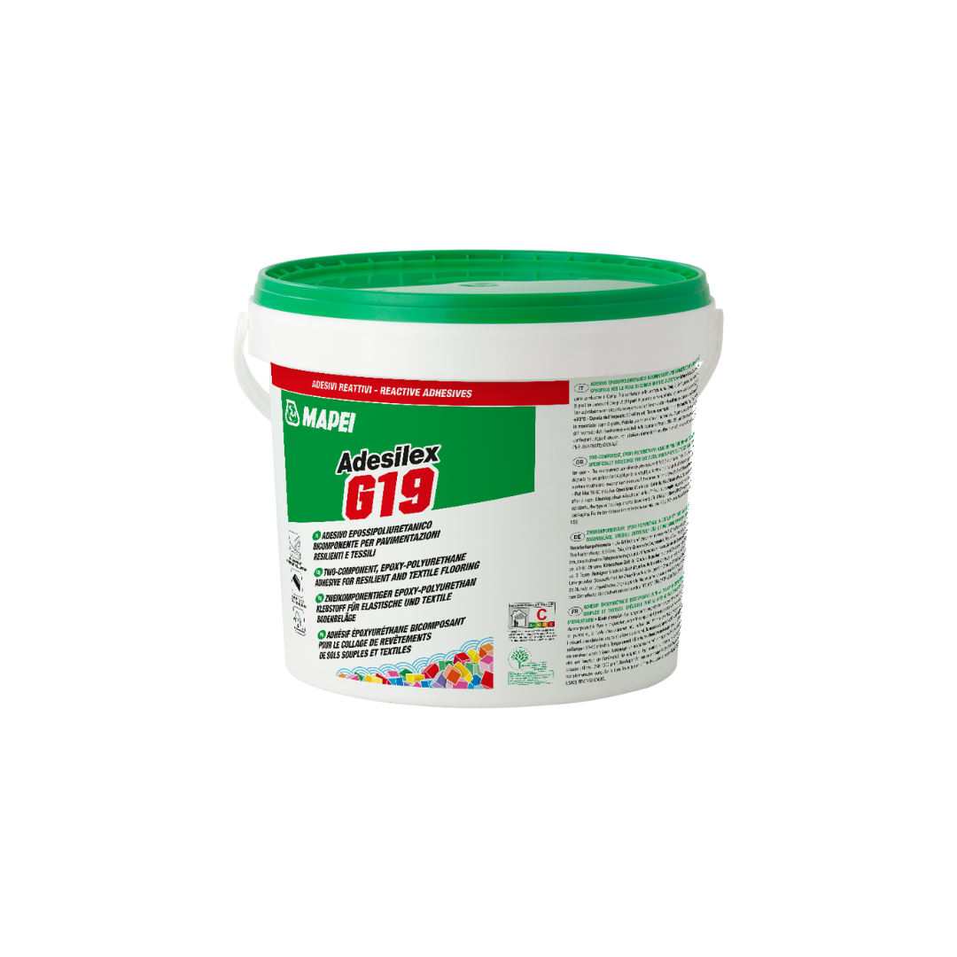 Mapei Adesilex G19 Adesivo Epossipoliuretanico Bicomponente Pavimentazioni Resilienti e Tessili 10kg