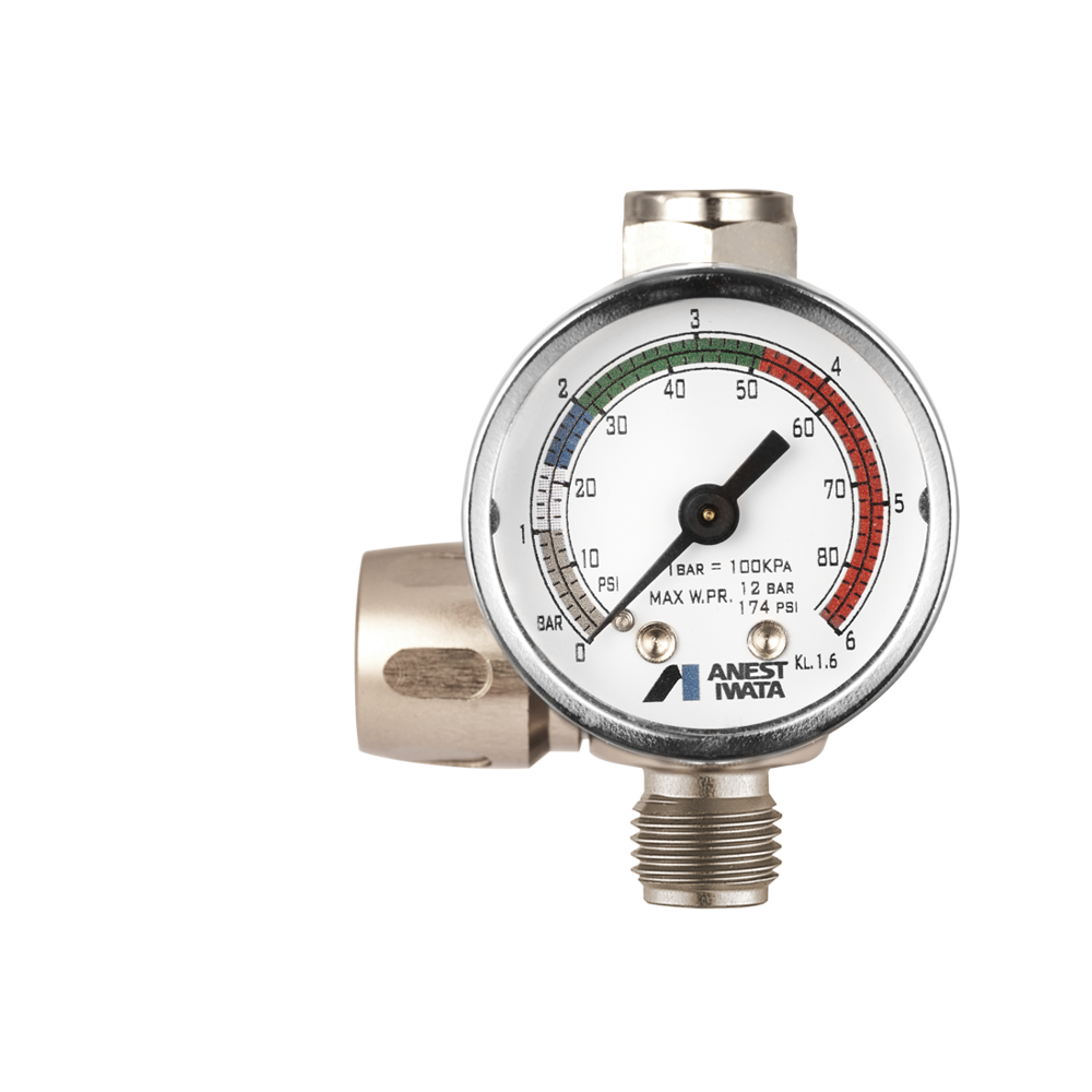 Anest Iwata AFV-1 Regulator Pressure Gauge For Spray Gun