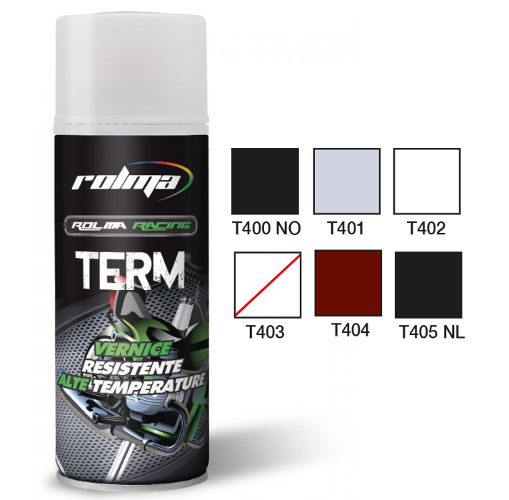 Rolma Term Paint resistant to high temperatures up to 600° Various colors 400ml