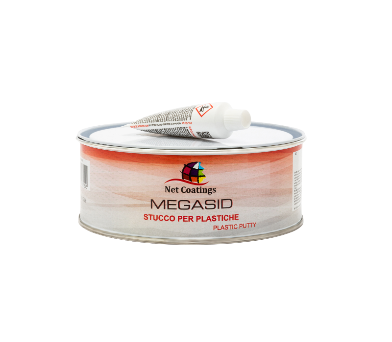 Estuco Megasid para Reparación de Parachoques de Plástico y Productos Plásticos 750 gr