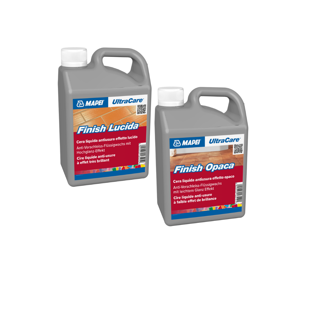 Mapei UltraCare Finish Opaca / Lucida Cera Liquida Anti-Usura per Cotto, Pietra e Marmo 1LT