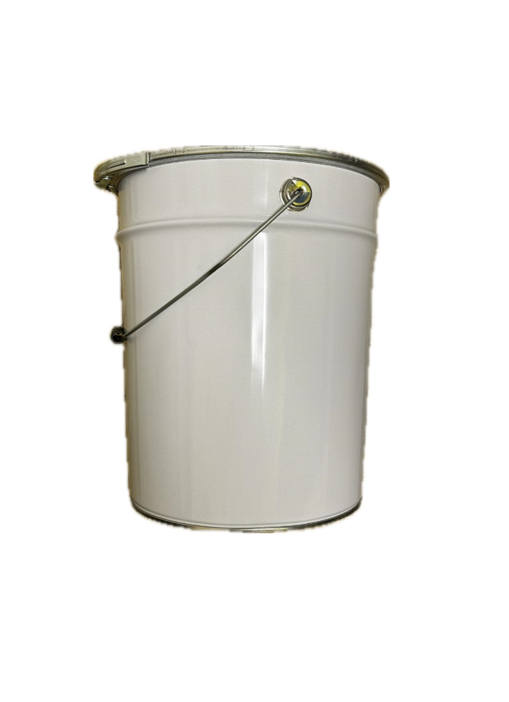 Leere Eisenblechdosen für Eimer und Fässer mit Lösungsmittel- und Wasserfarben, 22 l, 5 l, 1 l