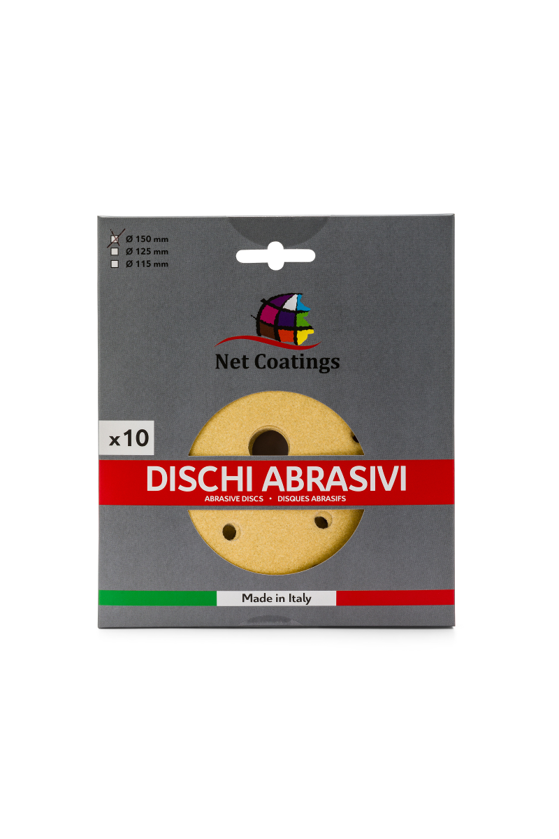 Professional Abrasive Discs 150mm 15 holes Gold abrasive disc 10 pcs