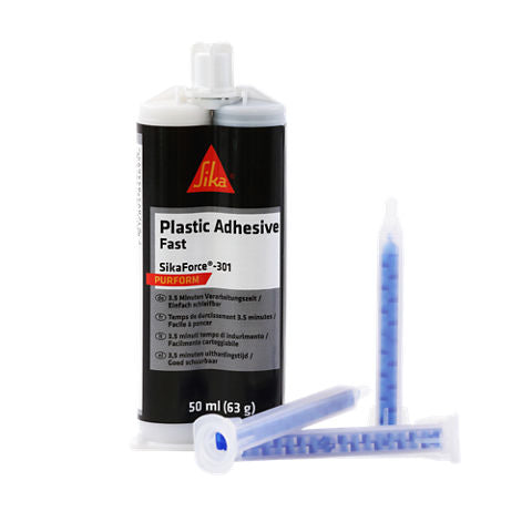 SikaForce 301 Two-Component Adhesive for Repairing Purform Plastics Fast 3.5 minutes 736294