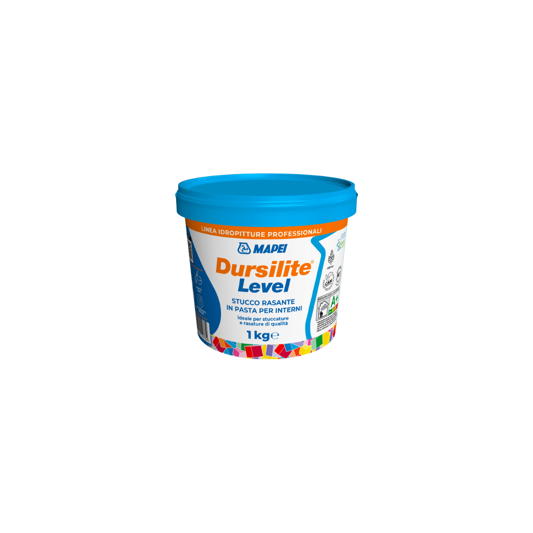 Mapei Dursilite Level Stucco rasante per interni 250g 1 kg 4 kg