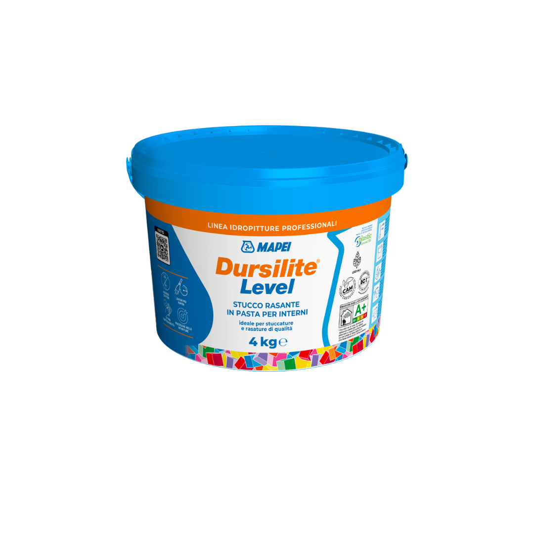 Mapei Dursilite Level Stucco rasante per interni 250g 1 kg 4 kg