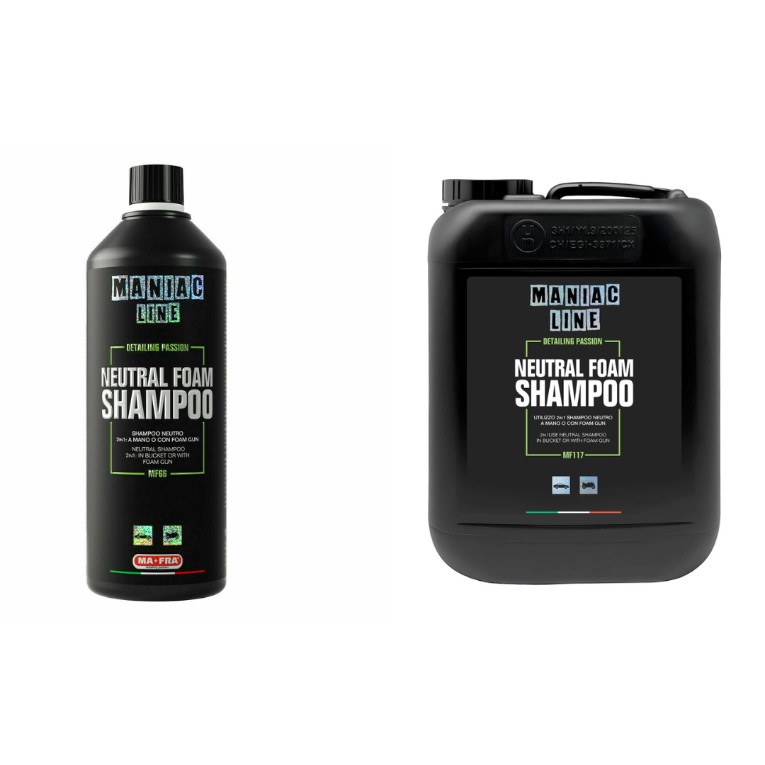 MAFRA Maniac Shampoo Neutro MF66 MF117 2 in 1 Shampoo a mano o Foam Gun 1 LT - 5LT