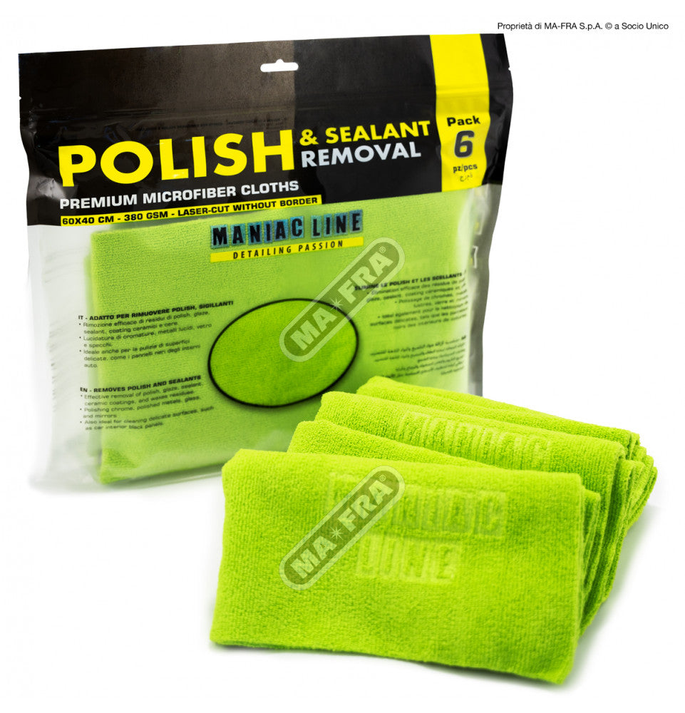 MAFRA Maniac Line Polish & Sealant Removal Premium Microfiber Cloths