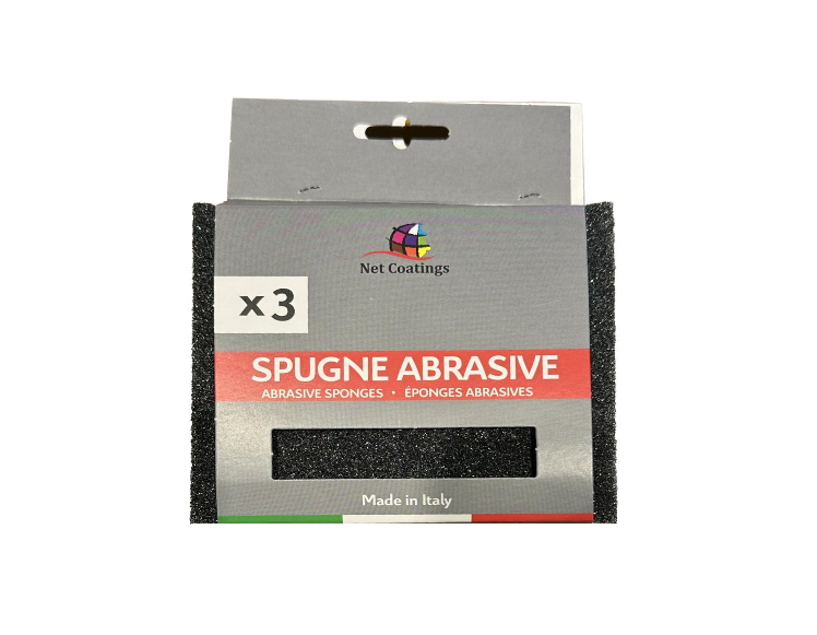 Éponges abrasives noires à gros grains Pack de 3 P60 et P100