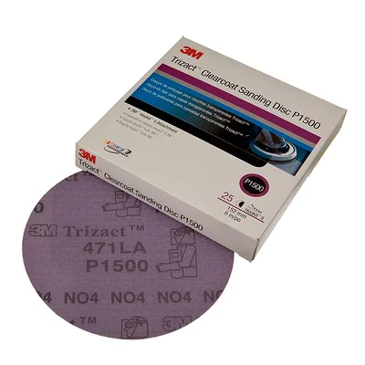 3M Trizact Hookit Dischi per rettifica difetti di verniciatura 150 mm senza fori