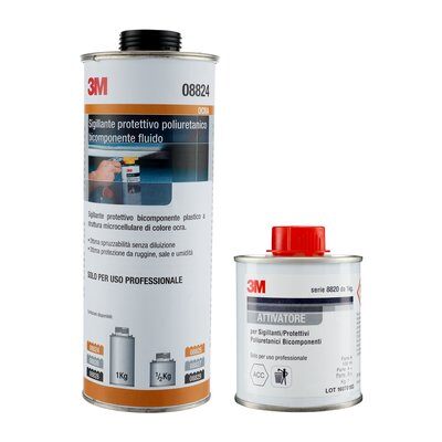 3M Zweikomponenten-Polyurethan-Schutzdichtstoff Ocker 1 kg Anti-Noise 08824