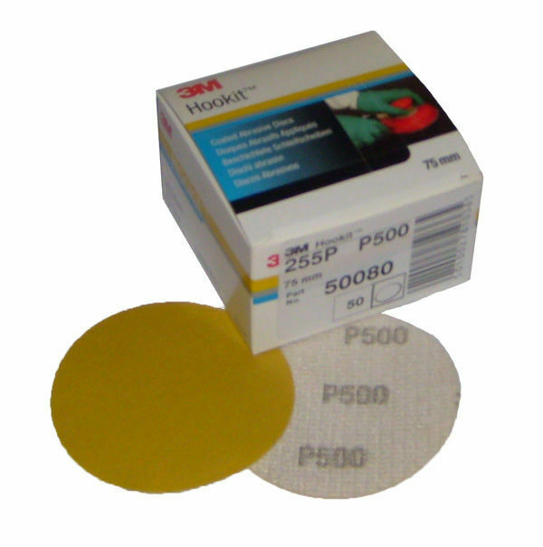 3M 255P HOOKIT DISC 75 mm DISCHI ABRASIVI 3M GOLD ABRASIVE