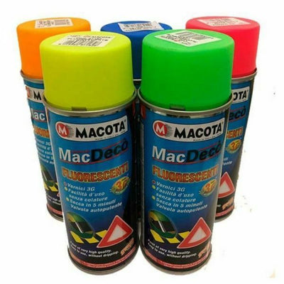 Macota Fluorescent Spray Spray Tuning Fluorescent Colors 400ML 7 COLORS