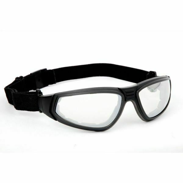 GLASSES WITH POLYCARBONATE ELASTIC TRANSPARENT PROTECTIVE GLASSES