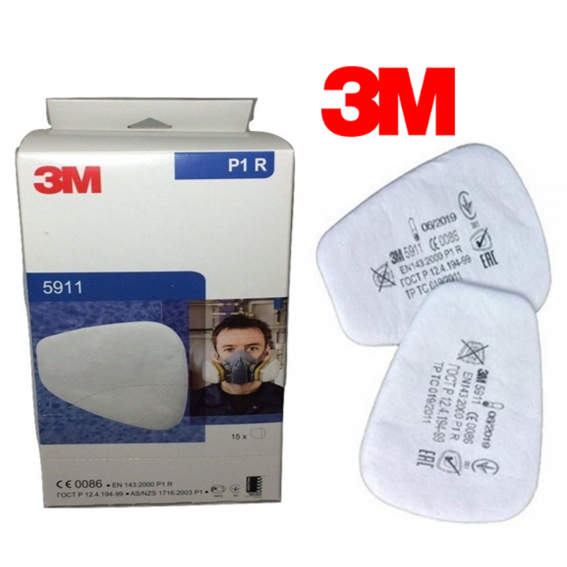 3M 5911 Prefiltro Per Maschere Serie 6000 Filtro Antiparticolato P1 R