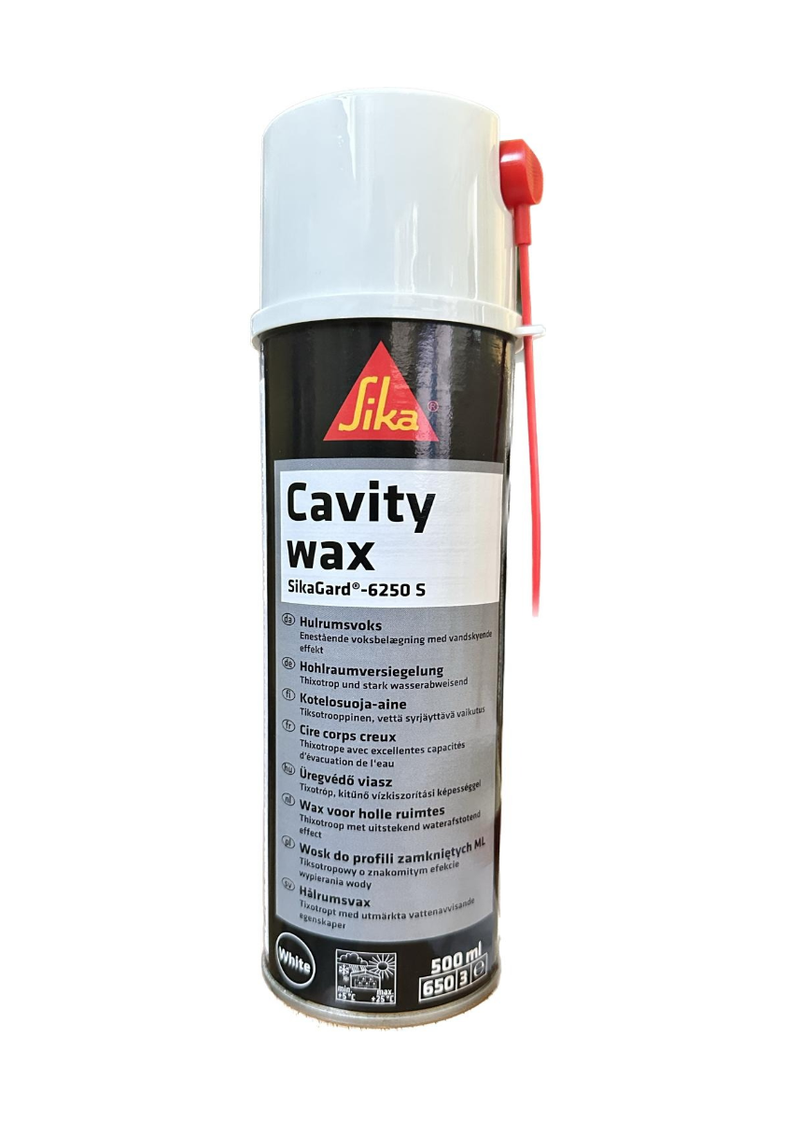 SikaGard 6250 S Cera per Scatolati Spray Bomboletta 500ml Cavity Wax Bianco 500ml