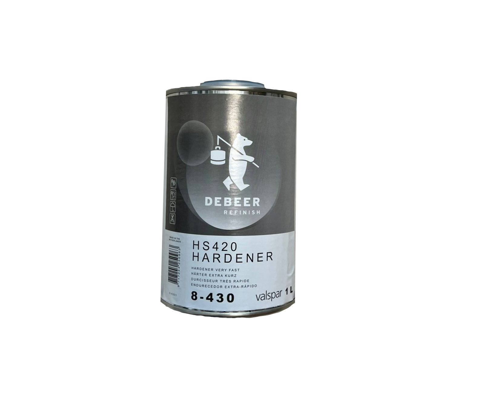 DeBeer HS420 Hardener For primers and clear coats. 1 LT - 500ml 8-430 8-450 8-460