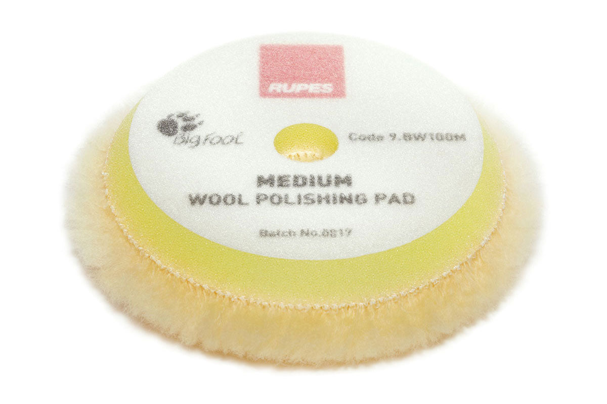 Rupes 9.BW100M Laine Pad DA Medium pour Polissage Orbital Aléatoire 80mm