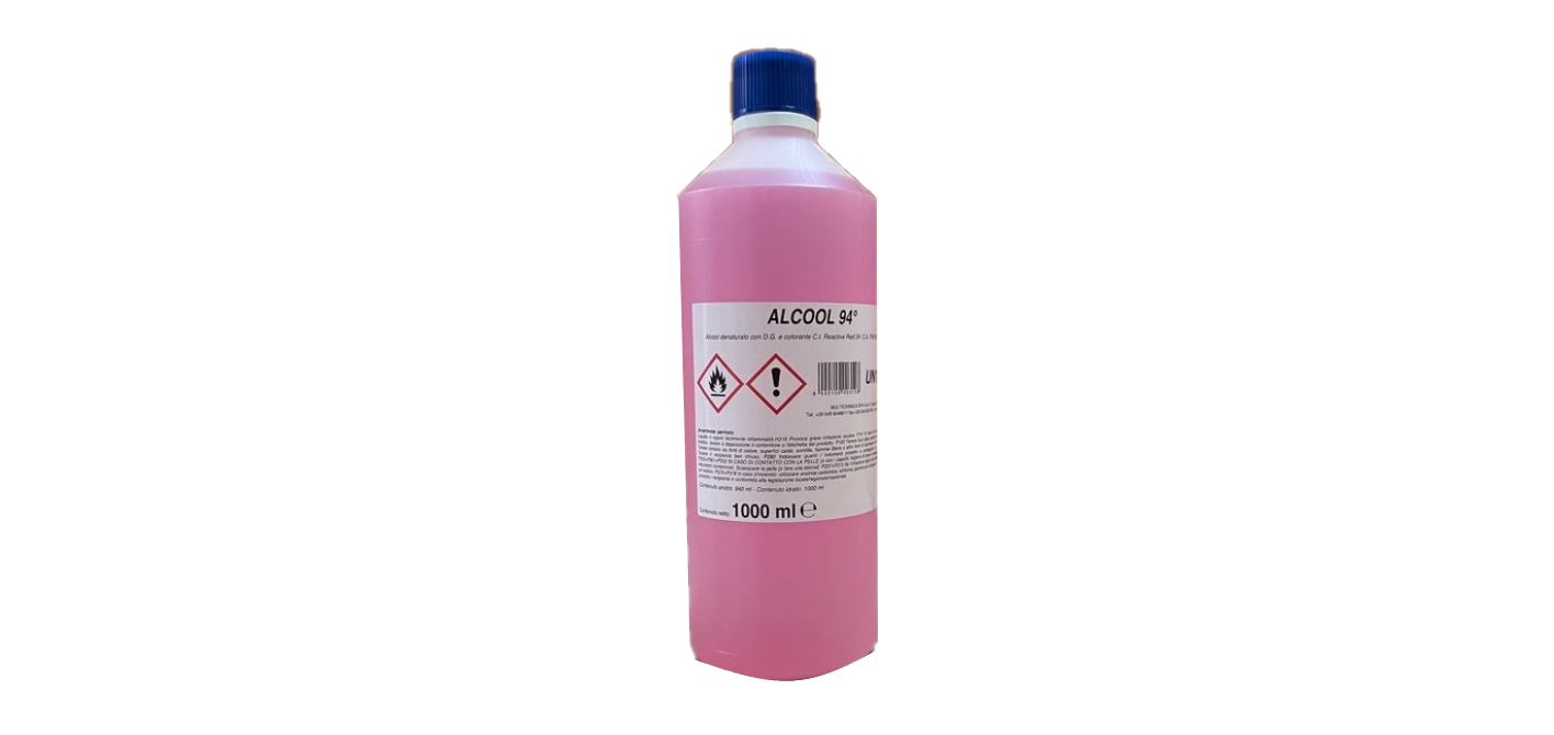 Alcool Etilico Denaturato Rosa 94° 1LT