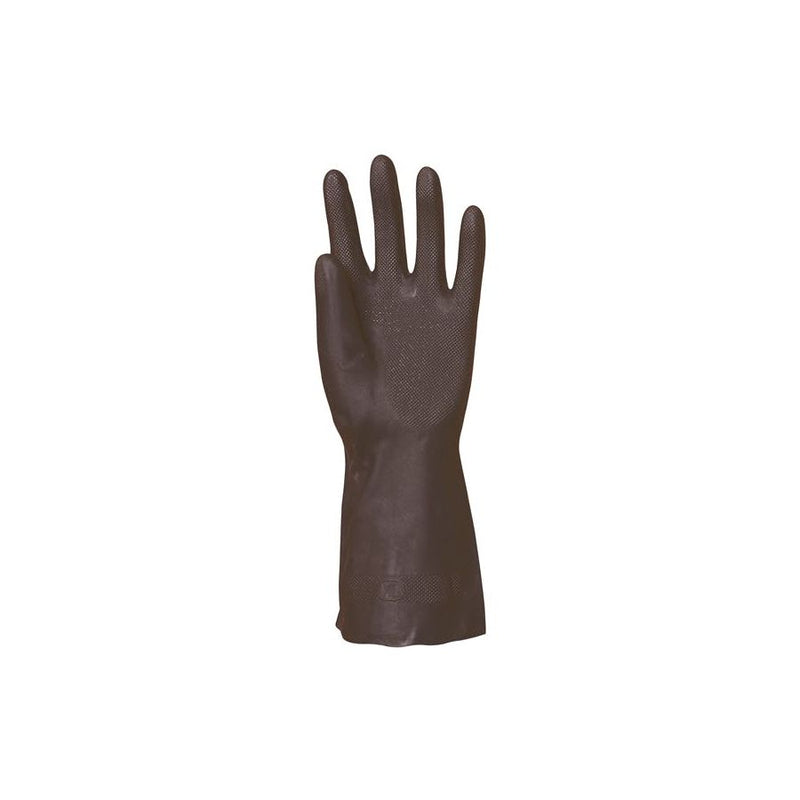 NEOPRENE AND RUBBER ANTI-ACID WORK GLOVES WITH COTTON FLEECE
