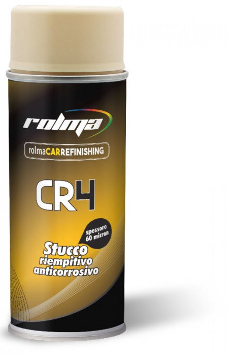 Bomboletta Spray Rolma Stucco Riempitivo Anticorrosivo 60 micron CR 4 400ml