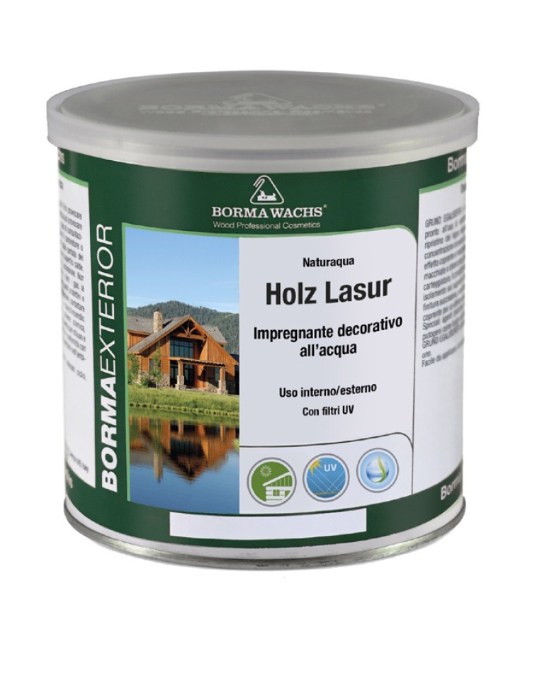 Borma Wachs Impregnante Legno Base Acqua Interno esterno 2.5lt Resistente