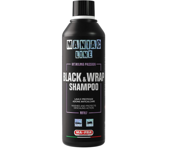 MAFRA Maniac Shampoo per auto nere e Pellicolate Black Wrap Shampoo 500ml MF87