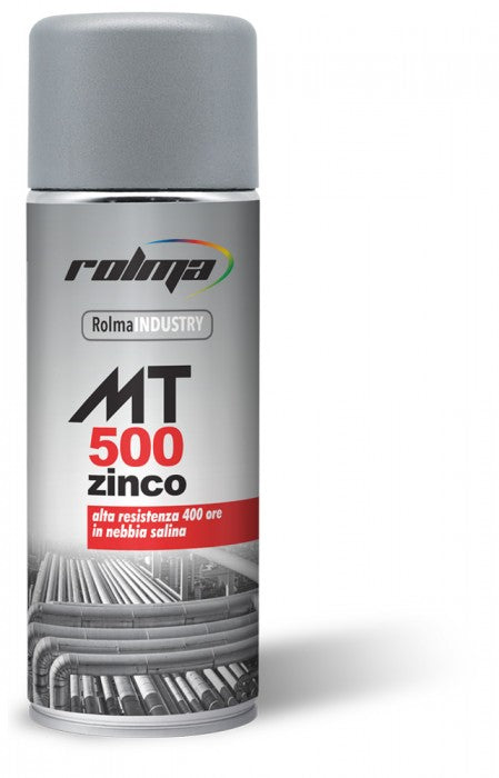 Rolma Zinc Zinc Spray Lata MT 500 400 horas Niebla Salina