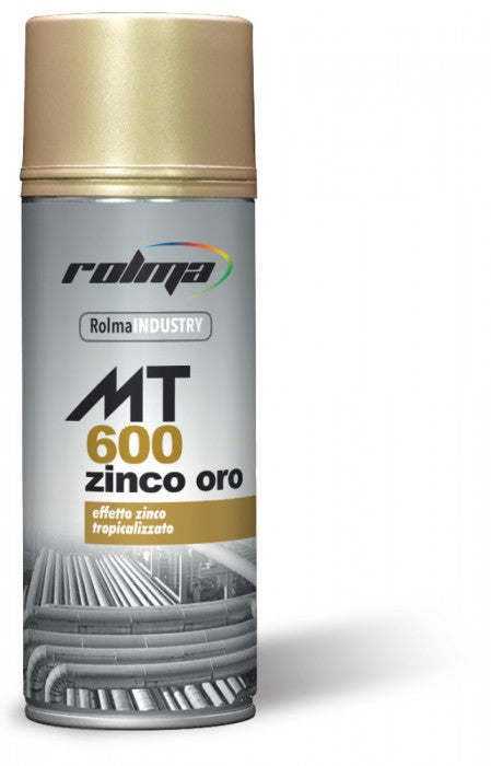 Bomboletta Spray Zinco Zincante ORO Rolma MT 600 400ml