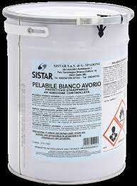 Peelable Enamel Paint White Ivory Protective Removable Sistar 5lt