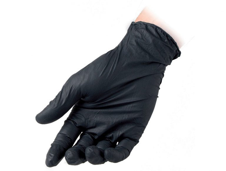 Powder Free Nitrile Gloves Reflexx 78 Black XS SML XL