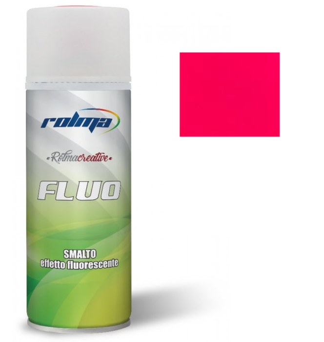 Rolma Fluo Bomboletta Smalto Spray Vernice Fluorescente 400ml 