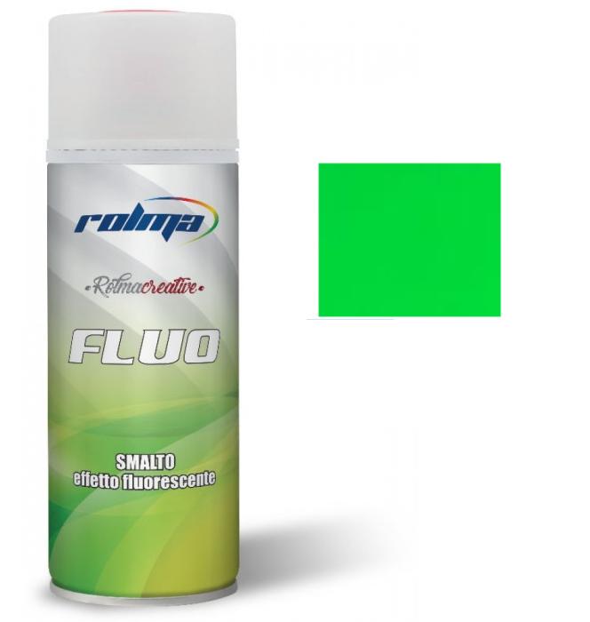 Rolma Fluo Bomboletta Smalto Spray Vernice Fluorescente 400ml 