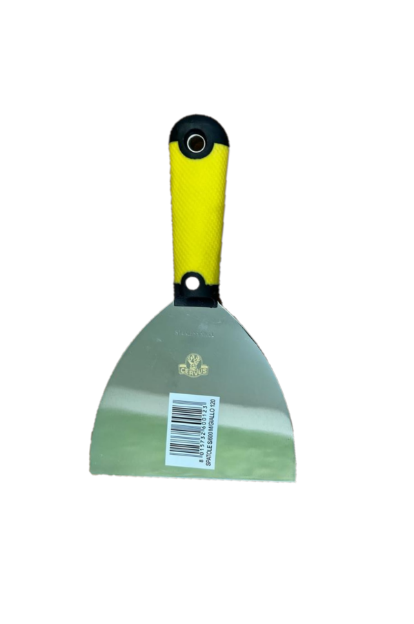 Spatula for spreading putty 120 mm resistant plastic handle
