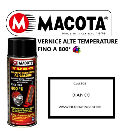 Macota Tubo Vernice Spray Bomboletta Alte Temperature Pinze Freni Marmitte 800°