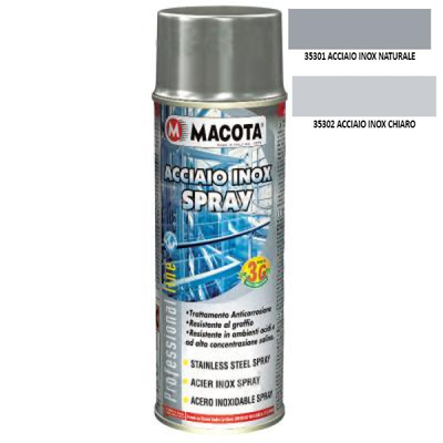 Macota Peinture Aérosol Acier Inoxydable Anti-Corrosion Anti-Rayures 400ml