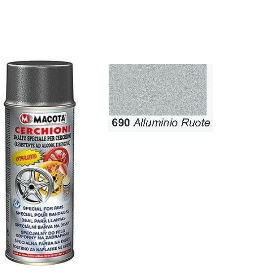 Smalto Acrilico per Infissi Alluminio resistente ad alcool e benzina  Argento (Alluminio) IT