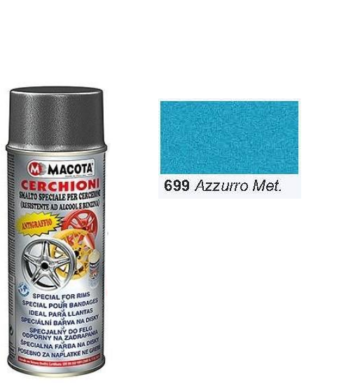 Macota Bomboletta Spray Smalto Cerchioni Cerchi Antigraffio 400ml Vernice Resistente