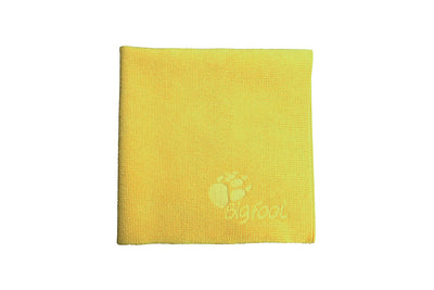 Paño de microfibra amarillo premium RUPES para pulir y pasta abrasiva 41x41
