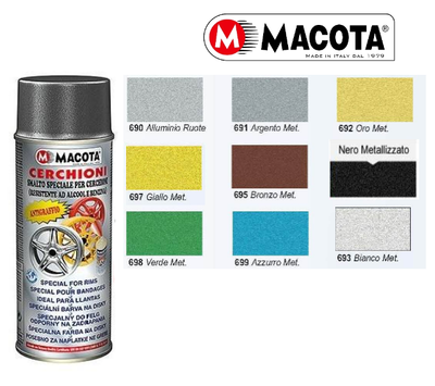 MACOTA 37222 Vernice Spray Bianco Per Manutenzione Targhe Auto Moto Caravan