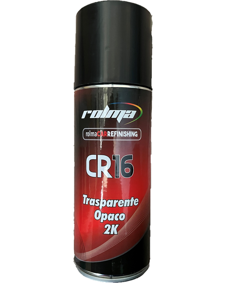 Rolma Vernice Spray Bomboletta 2K Trasparente Opaco CR16 CR 16 400ml