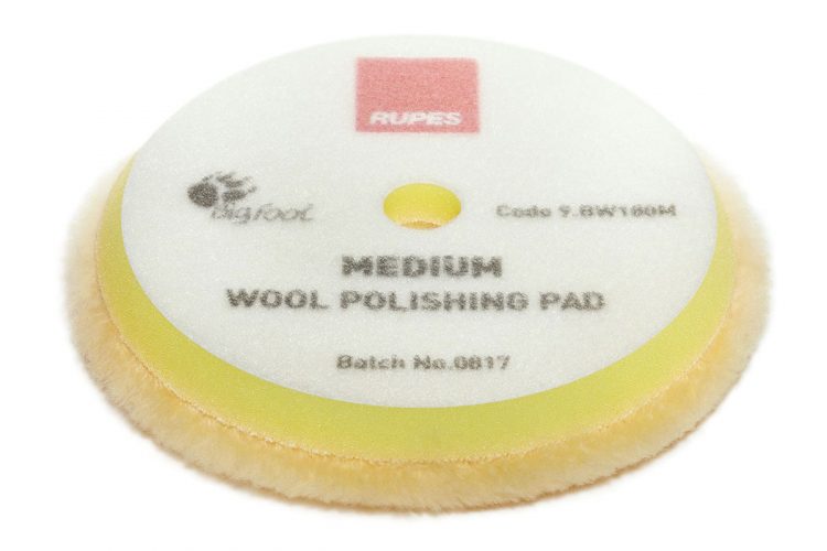 Rupes 9.BW180M Wool Pad DA Medium for Polishing 150mm Random Orbital Roto Eccentric