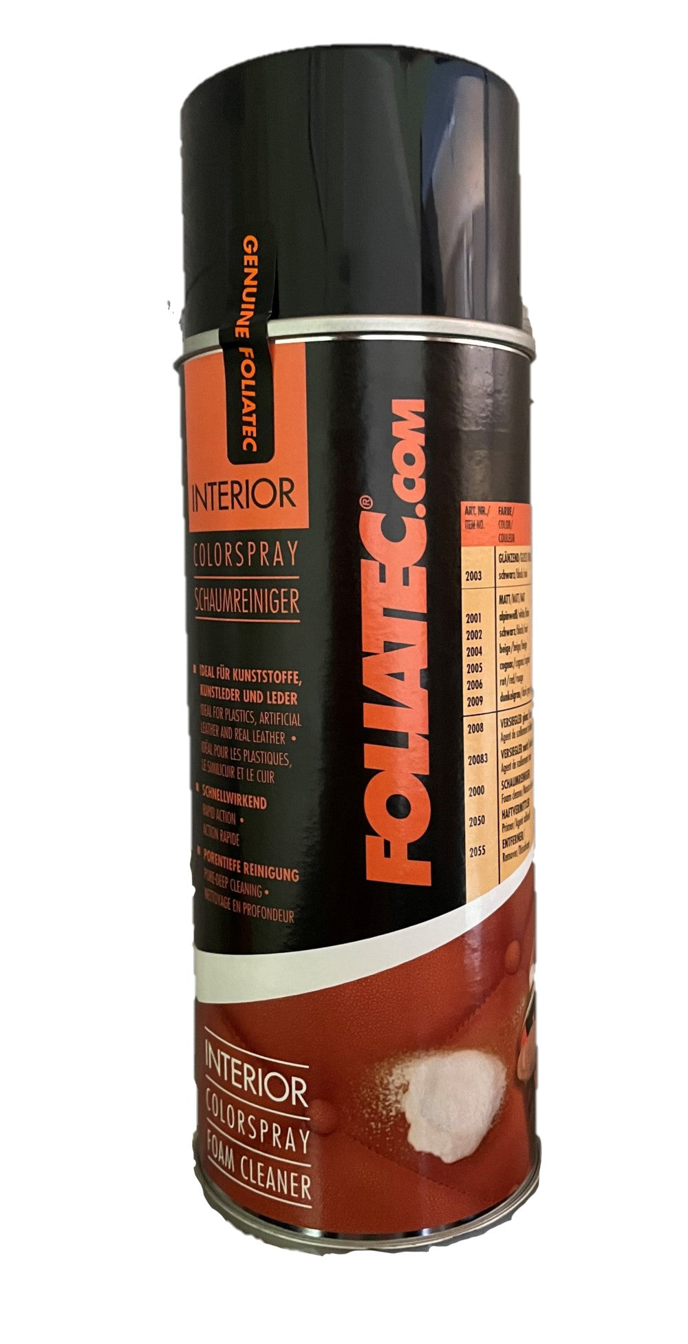 Foliatec Pulitore Spray Pelle Schiumogeno Foam Cleaner 400ml 2000