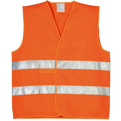 High Visibility Reflective Vest Yellow Orange Jacket