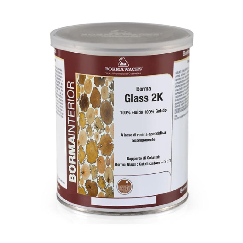 1 kg Borma Glass 2k Resina Epoxi Bicomponente Efecto Vidrio
