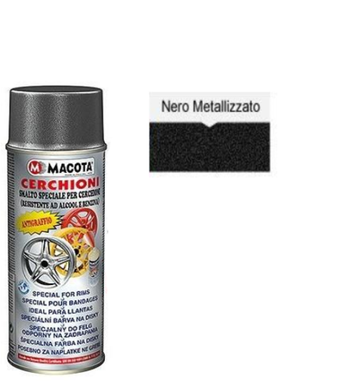 Macota Bomboletta Spray Smalto Cerchioni Cerchi Antigraffio 400ml Vernice Resistente