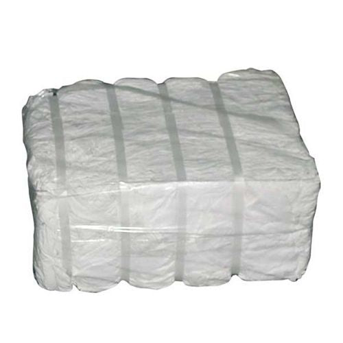 WHITE Rags Sanitized Industrial Rags 100% Cotton for Cleaning 10KG