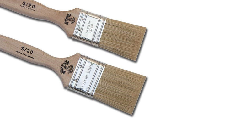 Flat Brush Flat Brush Blond Bristle For Enamels and Paints
